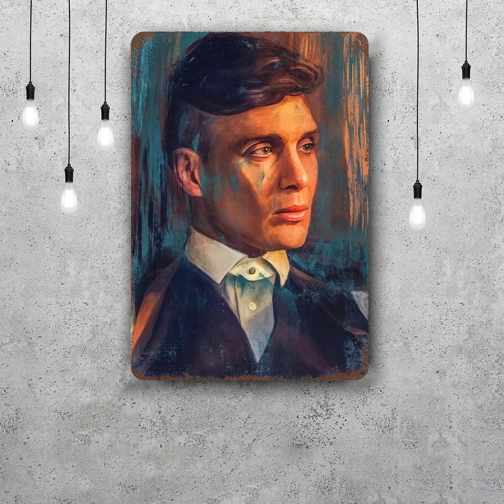 Thomas Shelby Decor Poster Vintage Tin Sign Metal Sign Decorative Plaque for Pub Bar Man Cave Club Wall Decoration
