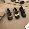 French evening breeze gentle thick-soled Mary Jane single shoes women's shoes spring and summer small fragrant style British small leather shoes INS