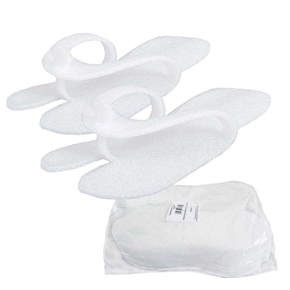 Disposable Spa Foam Flip-Flops White 10 Pairs