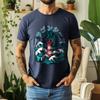 2026 Summer Unisexs Japanese Dragon Lighthouse Graphic Oversize Tee 100 Cotton UkiyoE Short Sleeve