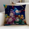 Fun CCartoon OddbodsS Cushion Cover Breathable and skinfriendly linen pillowcase square removable and washable cushion