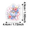 50 European Dream Stickers, Watercolor Retro Rose Romantic Hand Account Decoration Diy Material Stickers