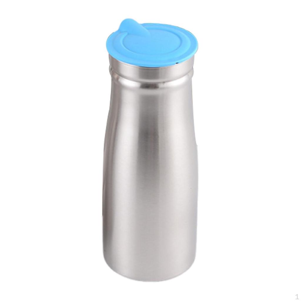 1 Liter Stainless Steel Cold Water Jug, 8.4 X 23.9 Cm, for Commercial Use, Large Capacity Beverage
