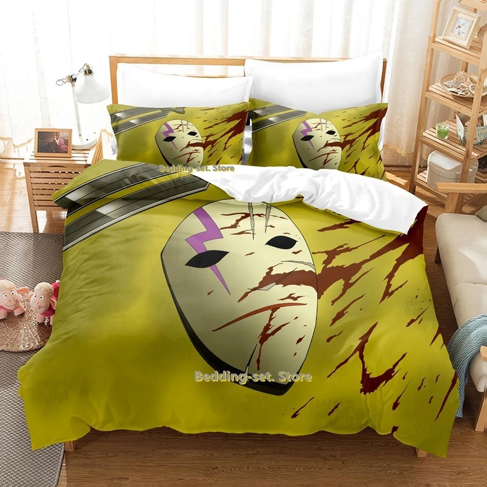 Comfortable Anime Print Bedding Set With Duvet Cover And Pillowcases Single Twin Full Queen King Sizes For Adults And Kids