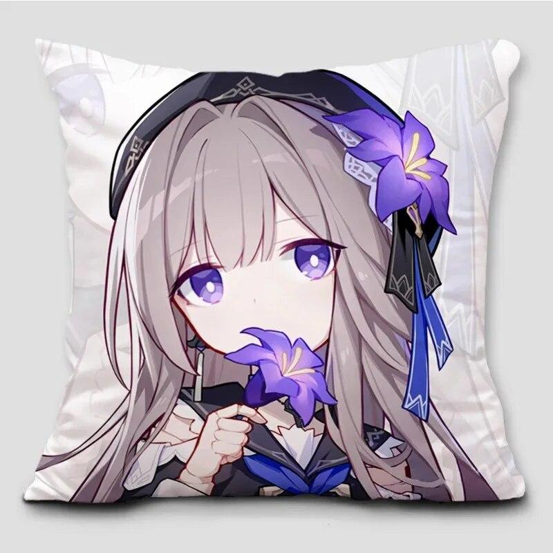 Anime Honkai Impact Pillow Cover Cosplay Cute Comic Print Cushion Cover Sofa Bedroom Home Decoration Pillow Cover