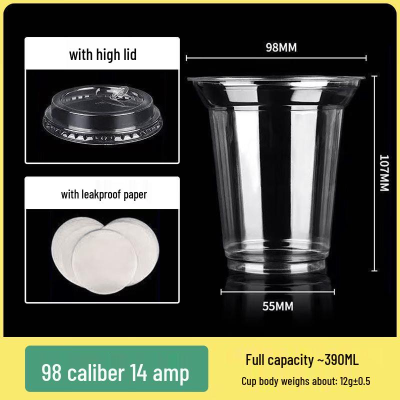 Thickened Disposable Plastic Cups with Lids
