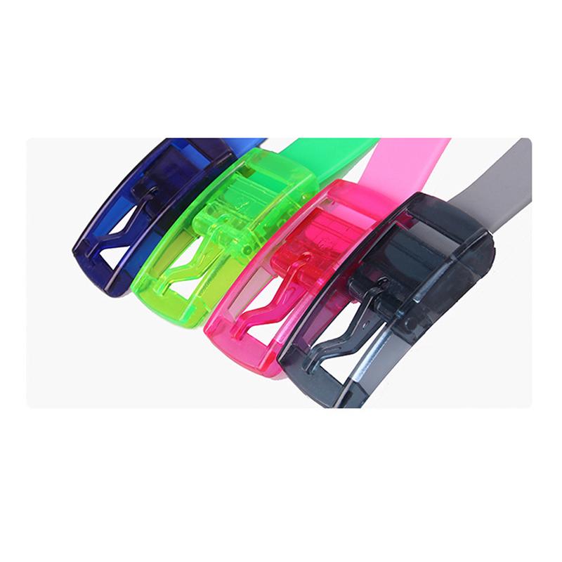 Candy Type Men And Women Lovers General Belt Silica Gel Belt Plastic Bel