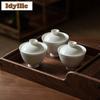 130ml Ivory White Pine Bamboo And Plum Gaiwan Aesthetic Tea Tureen Household Tea Bowl With Lid Kit Tea Maker Cover Bowl Teaware