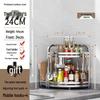Stainless Steel Two-Tier Kitchen Corner Shelf