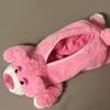Cute Lotso Stitch Plush Pencil Case With Large Capacity For Students And Office Use