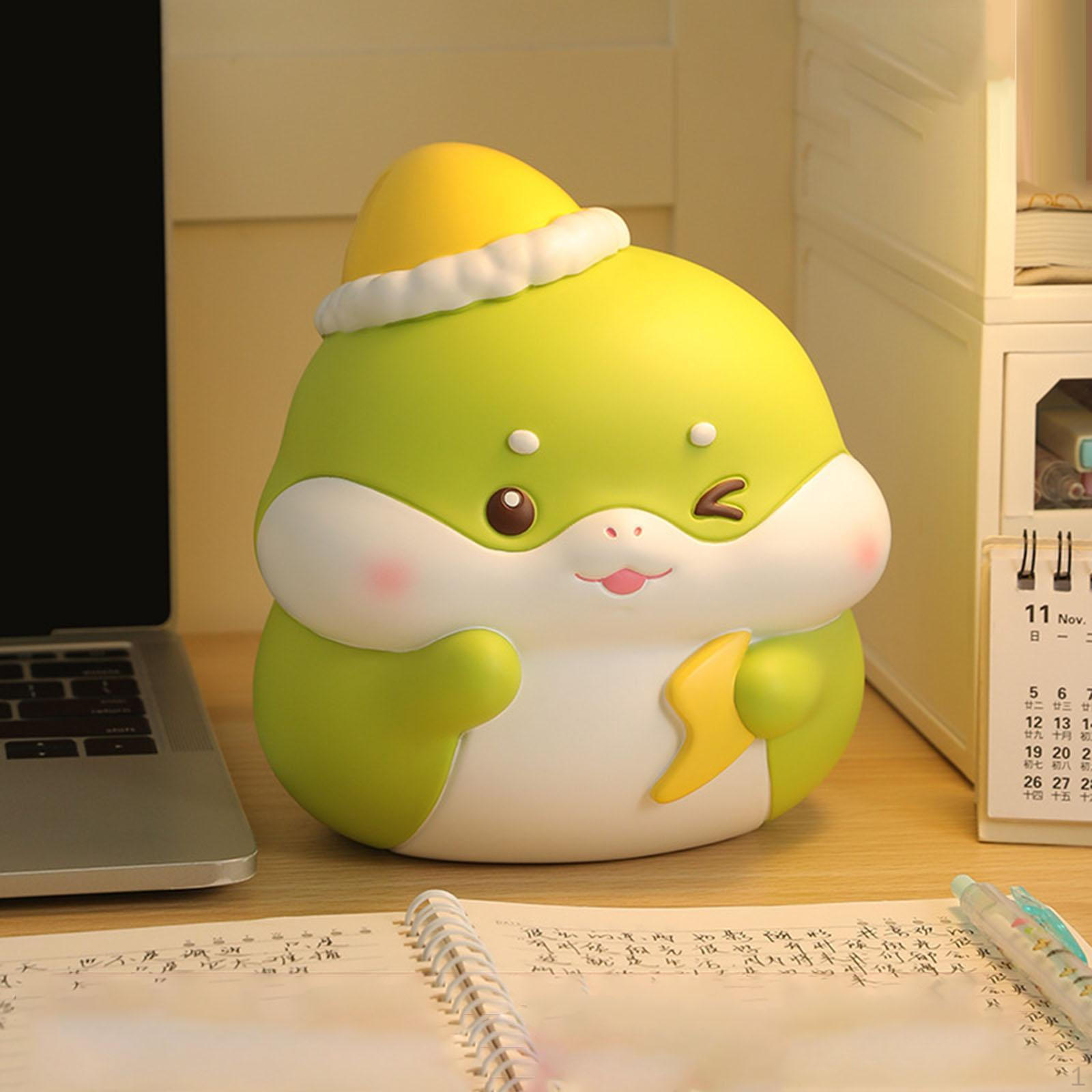 

Копилка Монета Милая Скульптура Змеи Деньги Сберегательная Коробка Сувенир Мультфильм для Детей S светло-зеленый