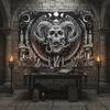 Accnicc Skull Gothic Skeleton Tapestry 60 x 44 Inch
