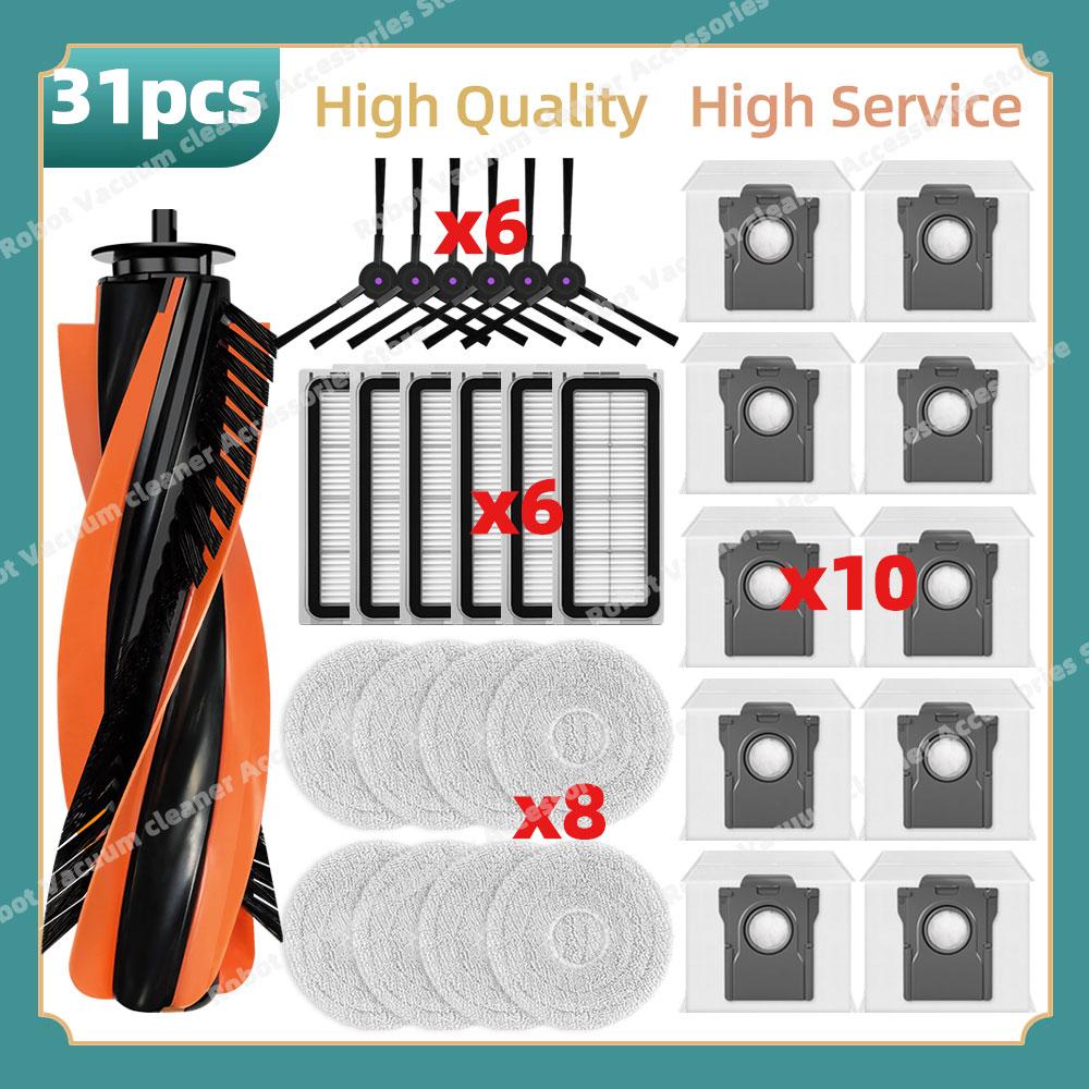 Compatible For Cecotec Conga X70 Vacuum Replacement Parts Main Side Brush HEPA Filter Mop Cloth Dust Bag Accessories