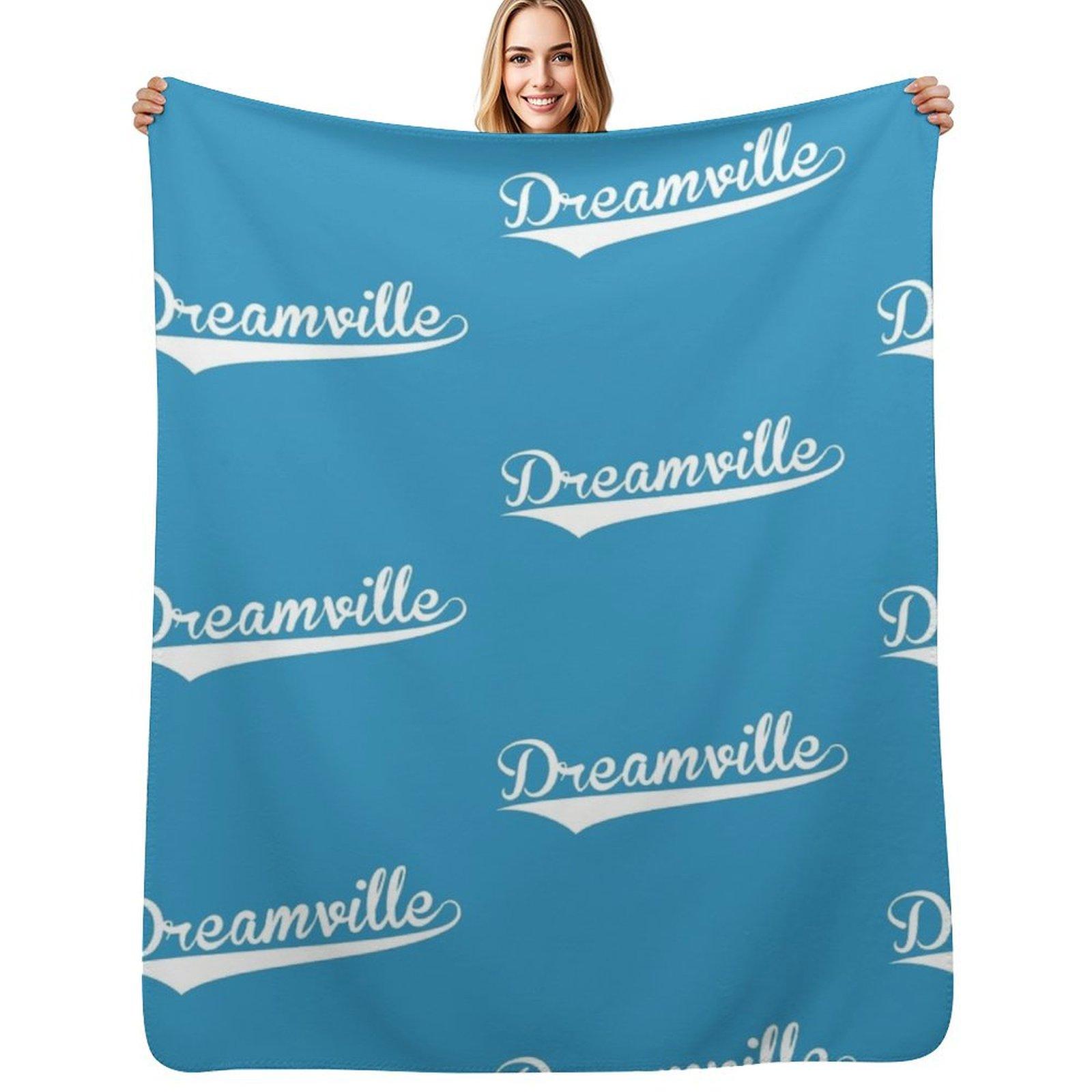 Dreamville - J Cole Dreamville Throw Blanket Portable Lightweight Blanket for Travel Camping Size: 75*100cm, Weight: 230 GSM