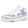 Trainer Sneakers 'White With Shiny Grey Blue Crystals' 1A8AI1