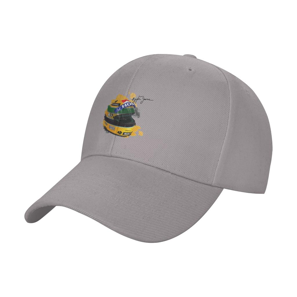 Unisex Ayrton Senna Helmet Racing Car Watercolor Hats Hip-Hop Baseball Caps Polyester Hats Sun Hat Breathable Sun Hats