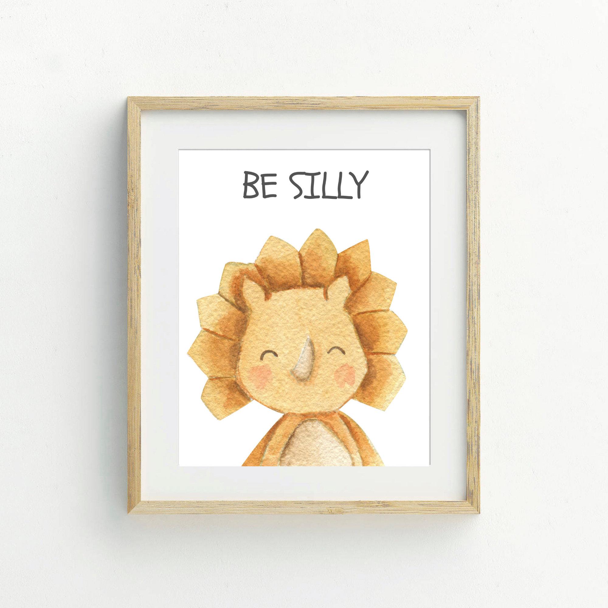 

Принт Динозавры Дино Настенное Искусство для Детской Комнаты Декор Детской Комнаты Детская Акварельная Картина на Холсте Для Мальчика Девочки Детская Комната Дом Без Рамы 21x30cm No Framed