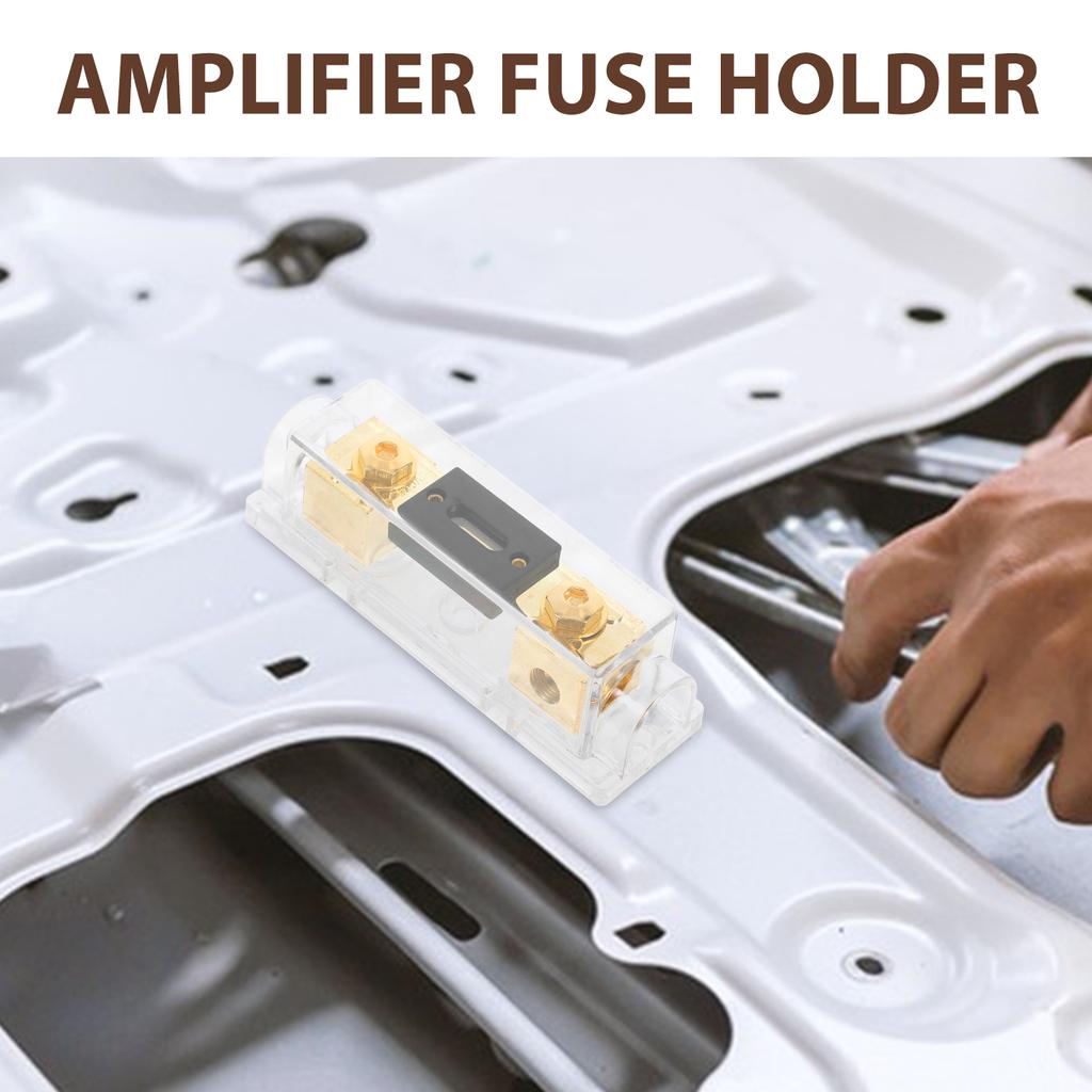 200A Auto Audio Block Durable High Power Protection Fuse Holder For Car Amplifier Stereo System Auto Amplifier Fuse Block