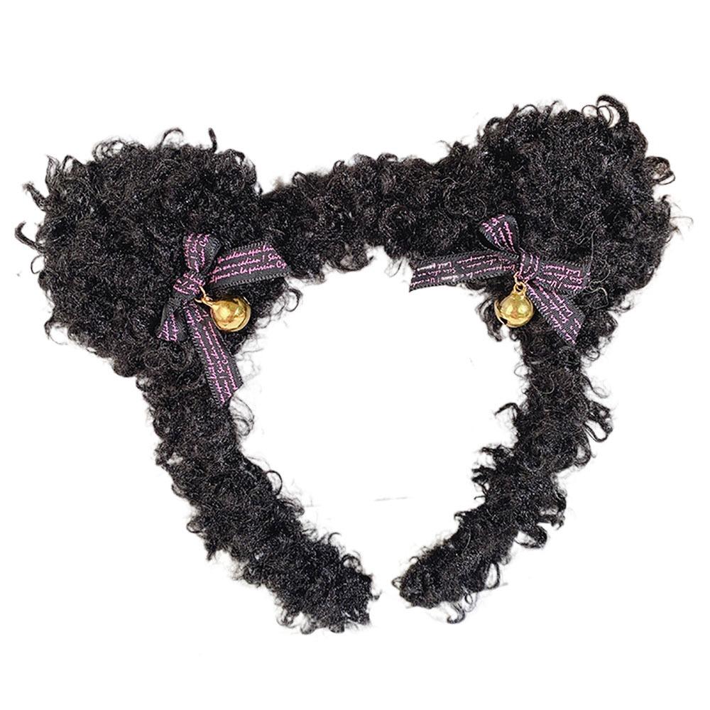 Cute Hair Hoop Plush Ear Bear Hairband Headgear Headdress Wedding Party Stage