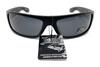 Locs Mad Dog Hardcore Gangster Cholo Narrow Rectangular Black Sunglasses, Color