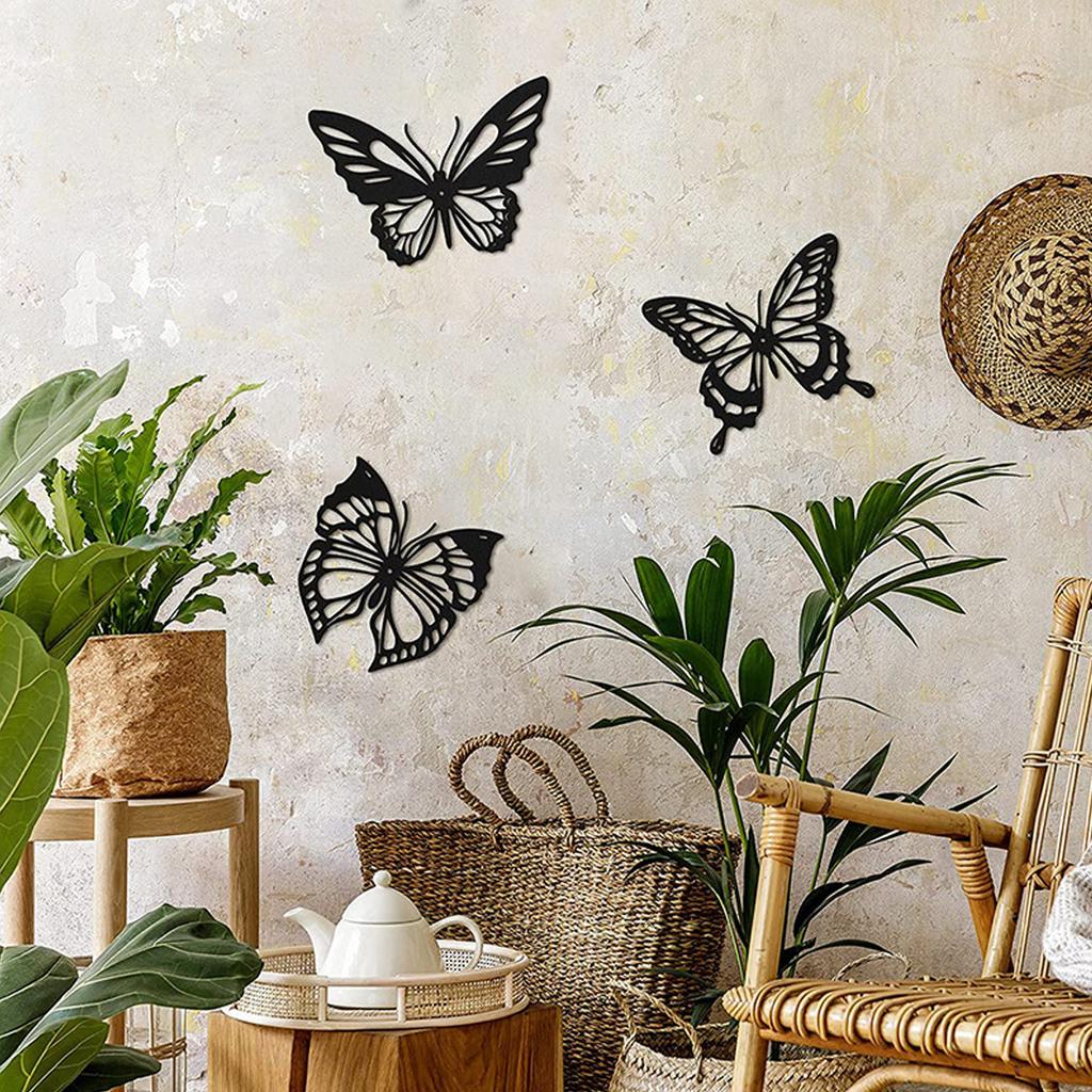 1pc metal butterfly hollow wall decorations creative home iron decorations iron butterfly hollow wall hangings motorcycle garage