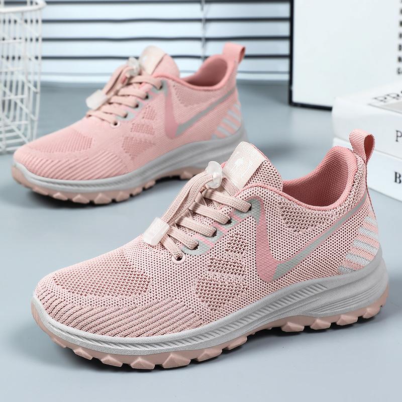 Shoes women's summer new breathable and comfortable travel shoes soft-soled running shoes outdoor sports shoes middle-aged and elderly walking shoes