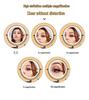 Wall-Mounted Double-Sided Telescopic LED Makeup Mirror