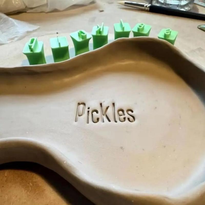 Uppercase Letter Alphabet Clay Seal Embossing Diy Craft Ceramic Artistic Letters Lowercase Letters Portable