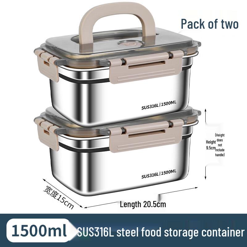 316 Stainless Steel Food Storage Container