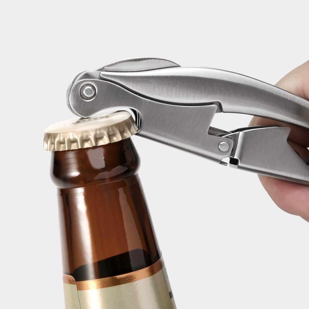 

Circle Joy stainless steel manual bottle opener wine opener seahorse knife wine opener bottle opener sommelier knife серебряный