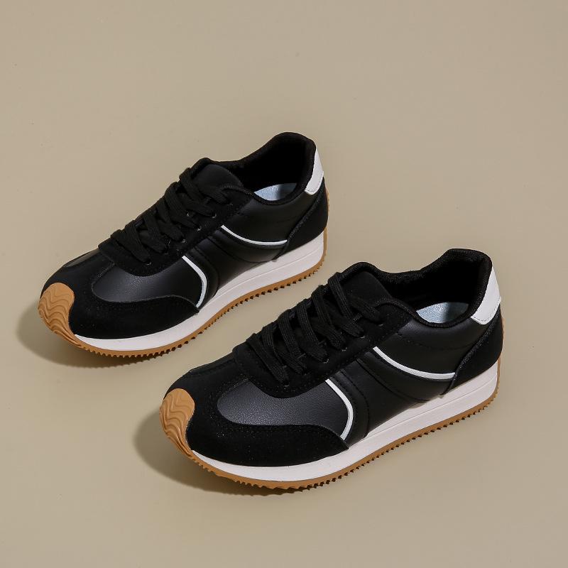 

Autumn new breathable female student casual shoes female running shoes 35 чёрный