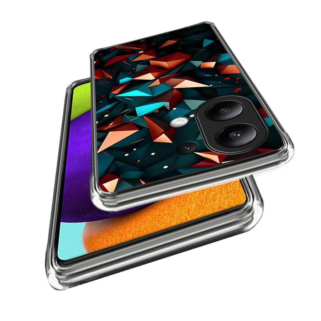 For Xiaomi Redmi Note 13 4G Case Shock-Absorbent TPU Pattern Printed Phone Cover