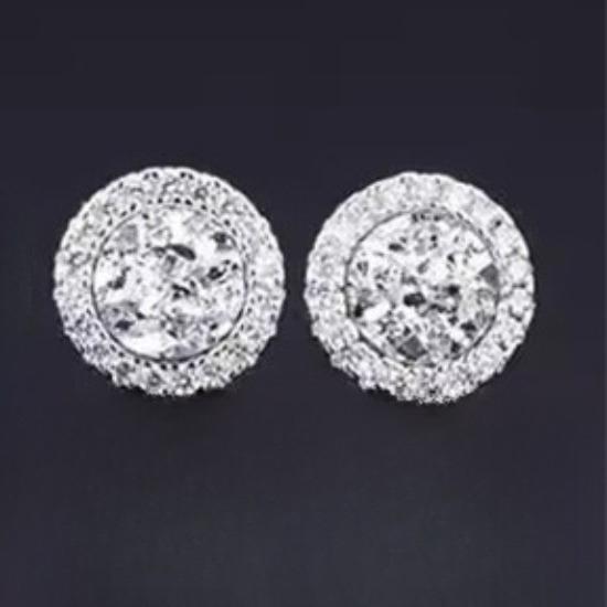 Bright Magnetic Ear Clips Men's Trendy Light Luxury High-grade Earrings No Ear Piercings and Painless Earrings