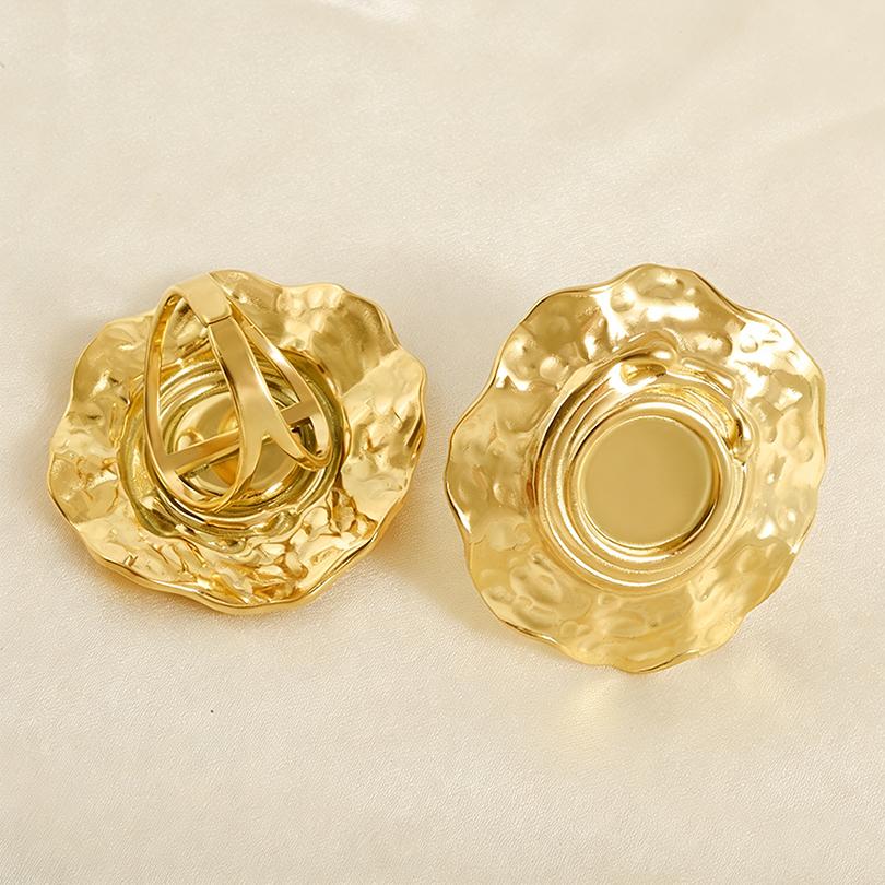 1/5 Stück Echtvergoldeter Cabochon-Ring Rund Oval Leere Tablettbasis Edelstahlringe Für Damen Herren Handgefertigte Emaille-Accessoires