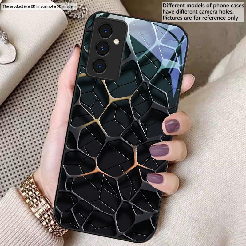 Abstract geometric art For Samsung A01 A02 03 Core 04 05 06 10 12 13 14 5G 15 16 M02 12 Note 8 9 10 20 glass Ultra phone case