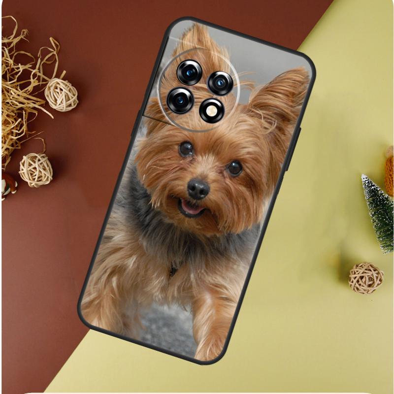 Yorkshire Terriër Hond Voor OnePlus 13 13R 12 12R 11 9 10 Pro 8T 9RT 10T 10R Nord 4 CE 2 3 Lite N20 N30 Telefoonhoesje