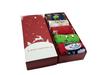 Weihnachts-Cartoon-Geschenkbox: Damen Mid-Calf Festival Socken, Roter Strumpf