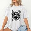 Unisex Y2k Graphic Tshirt Funny Cyber Kitty Cat Print Crew Neck Short Sleeve Cat Lover Retro Streetwear Casual Gift Everyday Outfit Tee