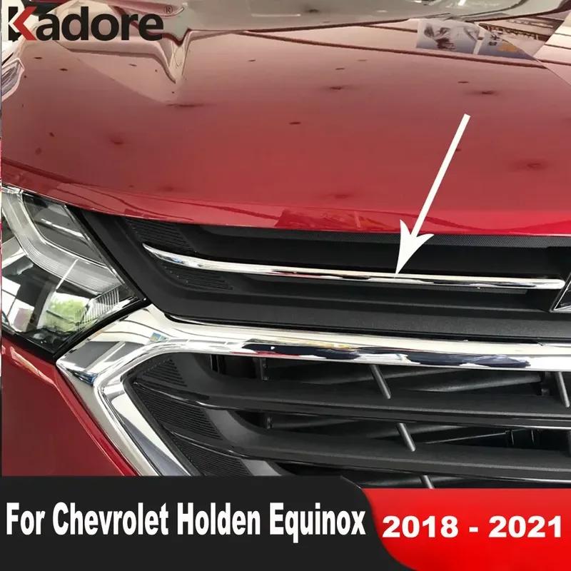Front Grill Grille Cover Trim For Chevrolet Holden Equinox 2018 Chrome Car Racing Grill Molding Strip Accessories