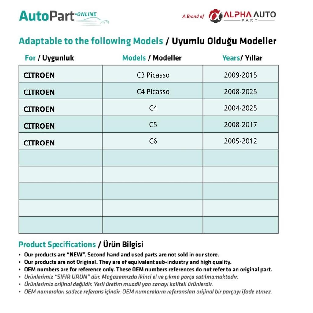 Hood Clip for Peugeot, Citroen