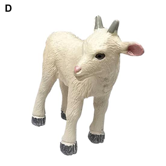 Animal Model Lovely Shape Collectible PVC Simulation Goat Model Figure for Gift