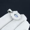 Beautiful Milky Opal Gemstone Silver Pendant In 925 Sterling Silver- Handmade Design, Everyday Wear Jewelry, Unique Pendant Wadding Gift