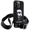 Karl Lagerfeld Klhcp15Xscbsknk Iphone 15 Pro Max 6.7 Hardcase Czarny/Black Crossbody Silicone Ikonik