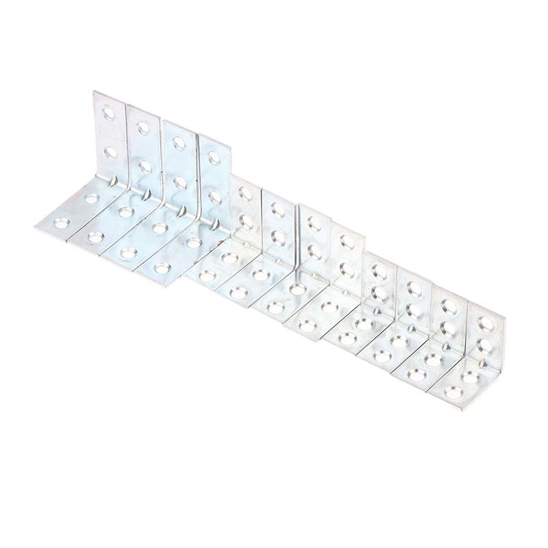 20 Buc. Console de Colț în Formă de L, Console de Colț Metalice, Raft Sertar, Suport de Perete, Fixare Colțuri în Unghi Drept, Consolidare, Feronerie Mobilier