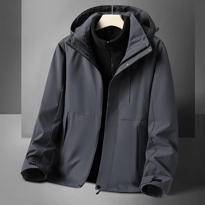 Pierre Cardin Men's 3-in-1 Fleece-Lined Windproof Jacket for Autumn/Winter