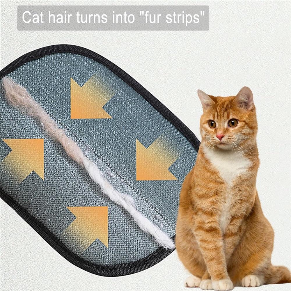 2-Pack Pet Hair Removal Gloves, Static-Cled Pet Hair Removal Gloves, Reusable Pet Grooming Tool, Ideal For Bathing, Hair Removal, And Grooming