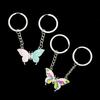 Cute Butterfly Magnetic Keychain Best Friend Key Chain for Women Handbag Car Keyholder Friendship Keyring Jewelry Gift