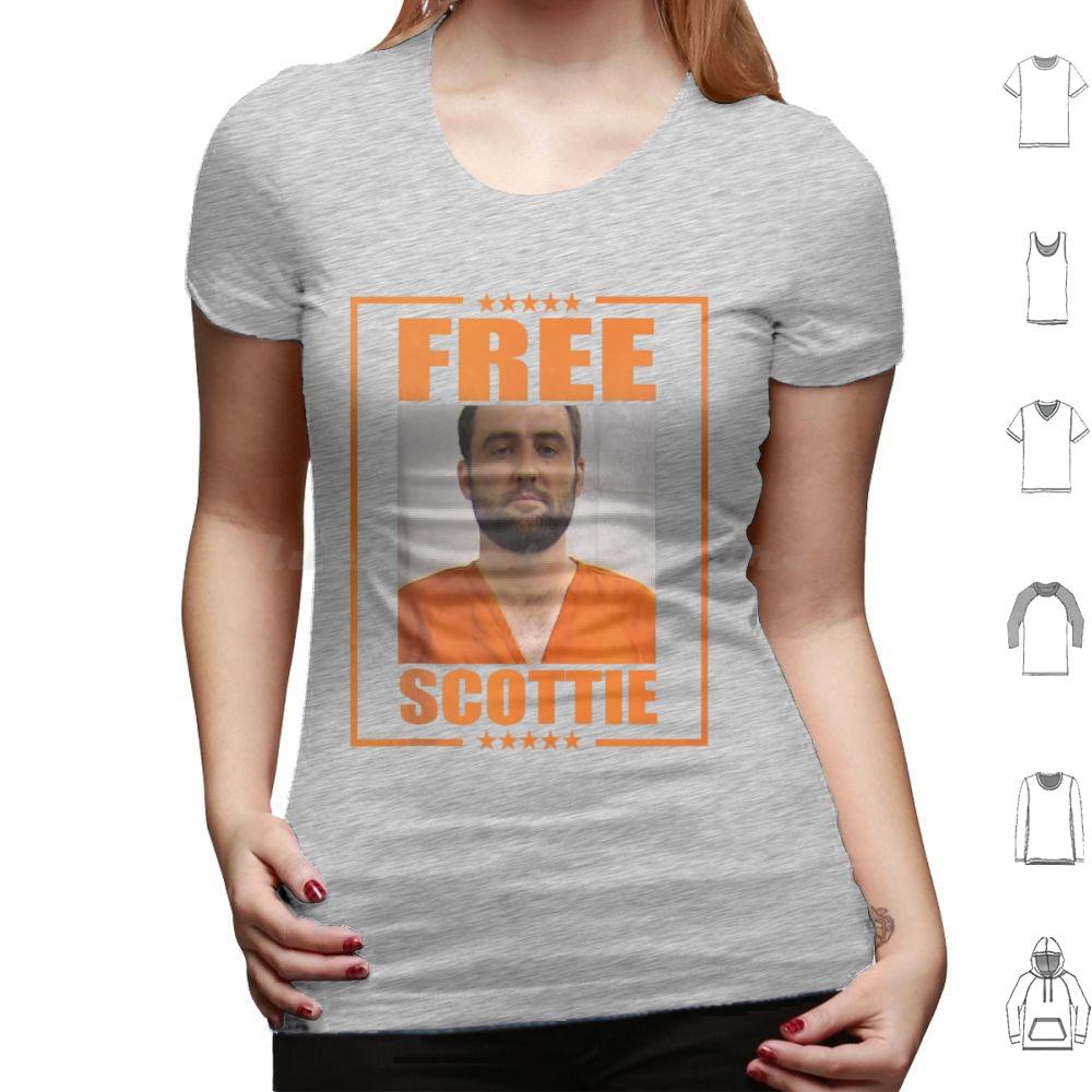 Free Scottie Mugshots T Shirt Cotton Men Women DIY Print Free Scottie Scottie Pga Valhalla Police Cops Scottie Scheffler Golf