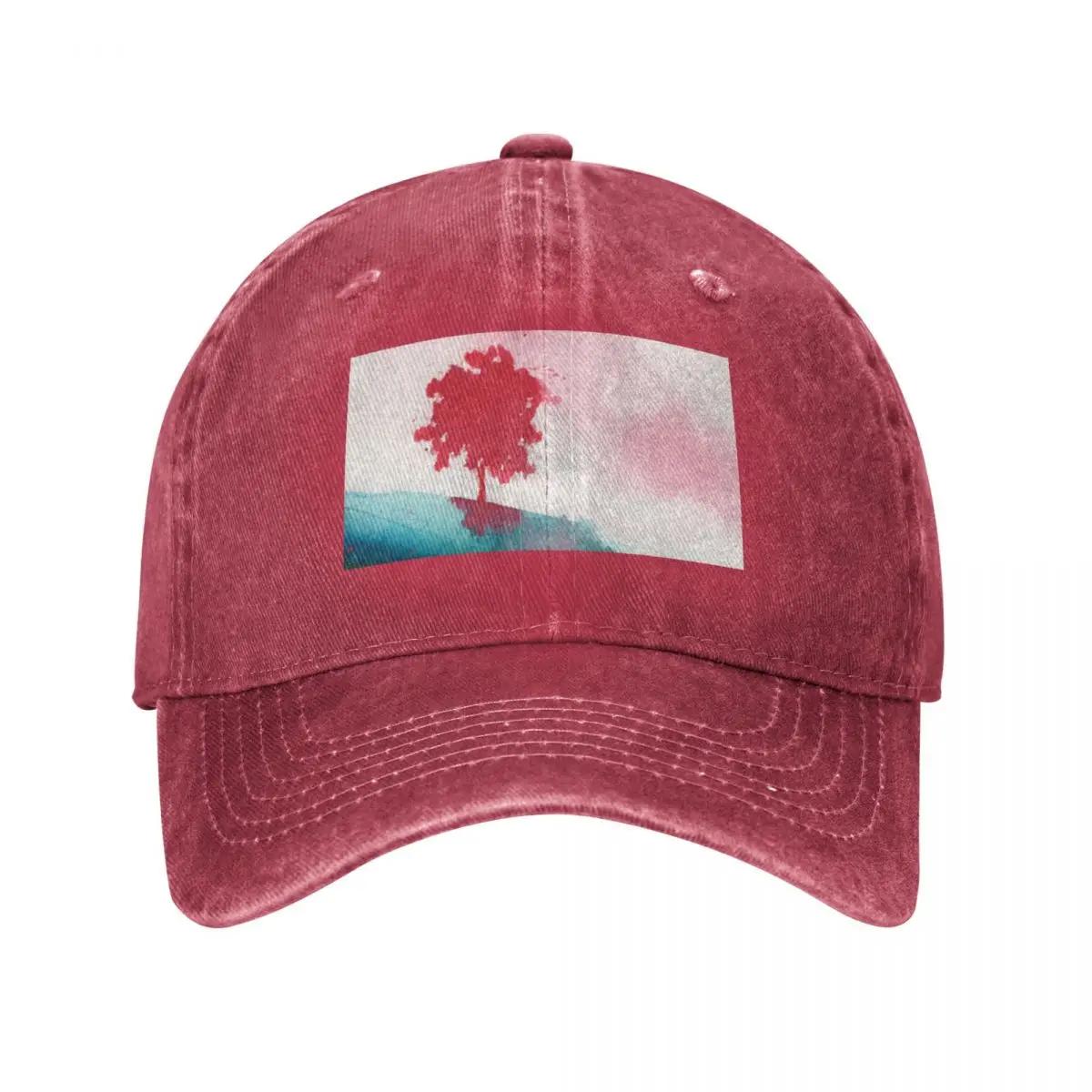 Pink tree prairie Baseball Cap Rave tactical cap Custom Cap Rugby Baseball For Unisex Womens