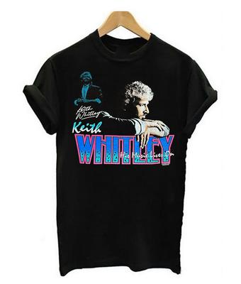 Keith Whitley Schwarzes T-Shirt Herren Kurzarm T-Shirt Alle Größen S M L 234XL